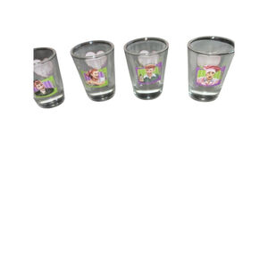 I LOVE LUCY TV Show Set of 4 Glass Shot Glasses Lucille Ball Desilu 2011